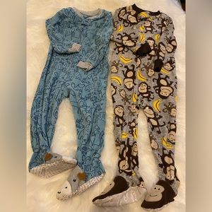 Carter's Baby Unisex  Print Long Sleeve One-Piece 2T / 24 months